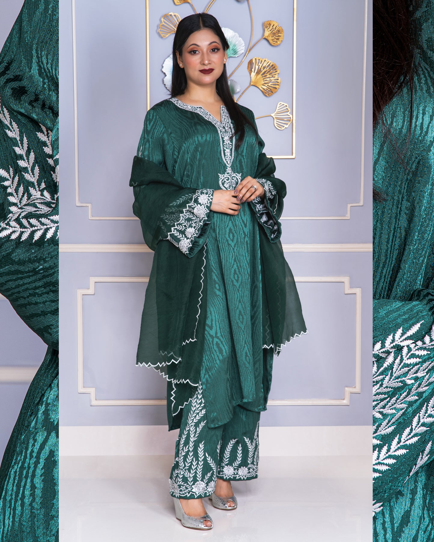 Jade Cascade Kurti Set