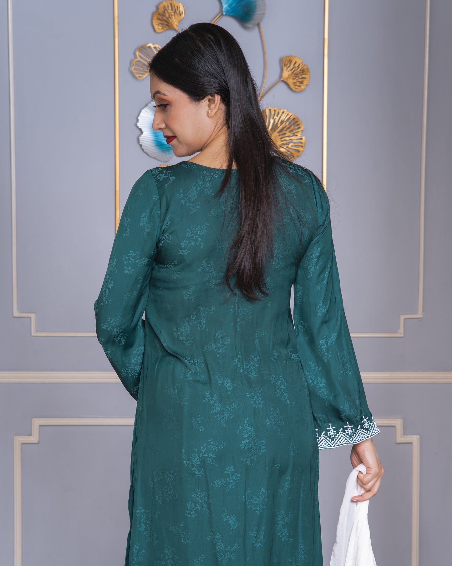 Emerald Vine Kurti Set