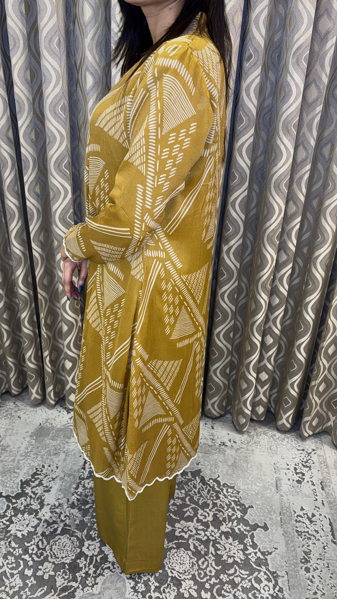Saffron Eclat Kurti Set