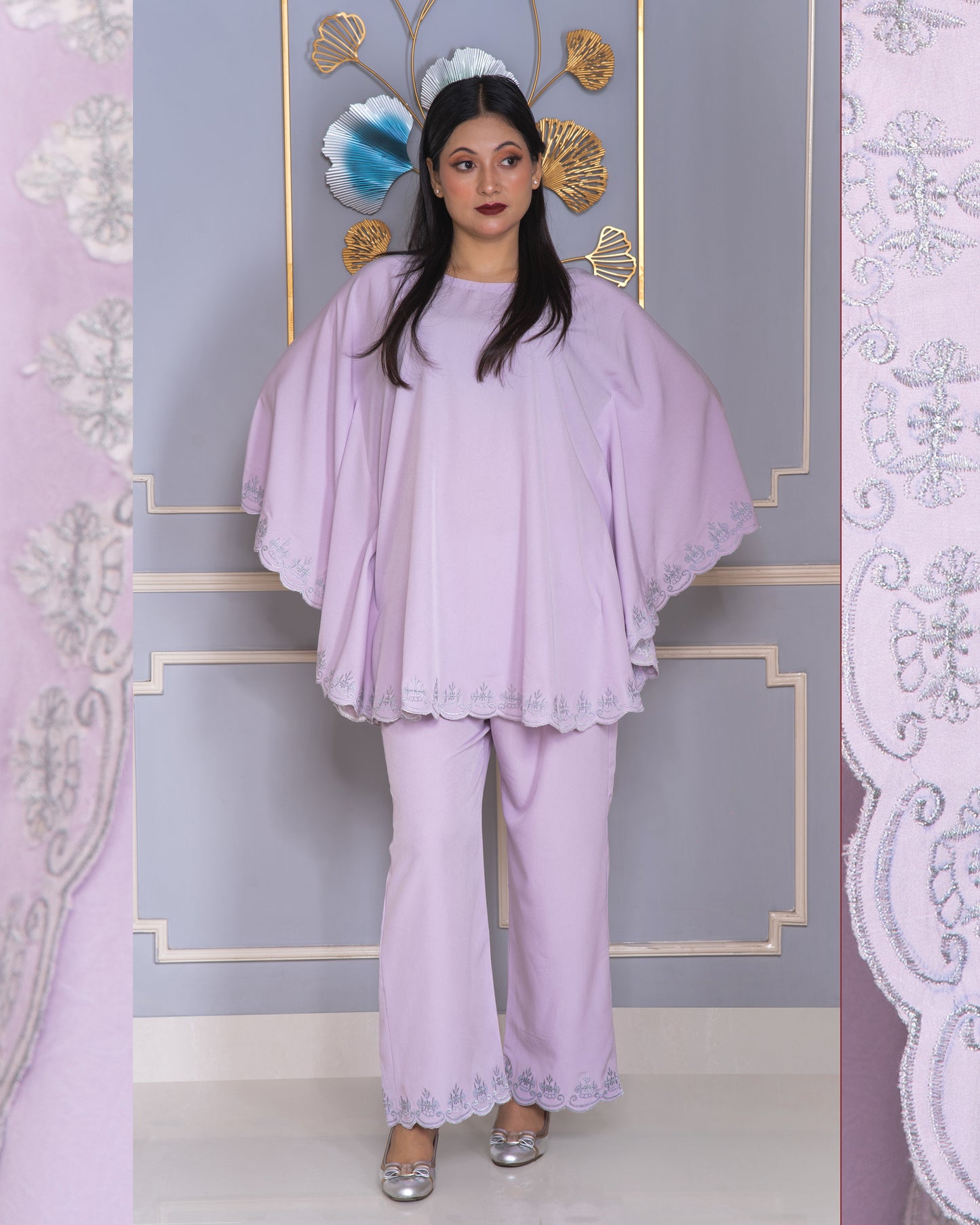 Orchid Whisper Cape Set