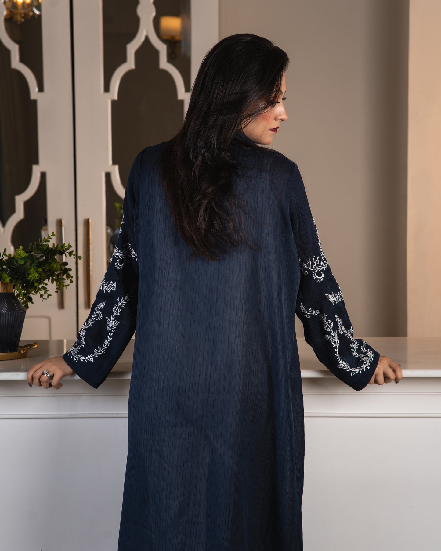 Indigo Blossom Shrug