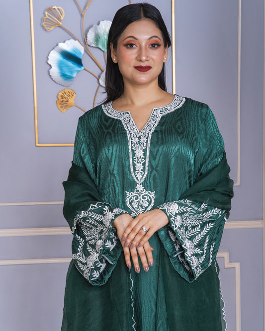 Jade Cascade Kurti Set