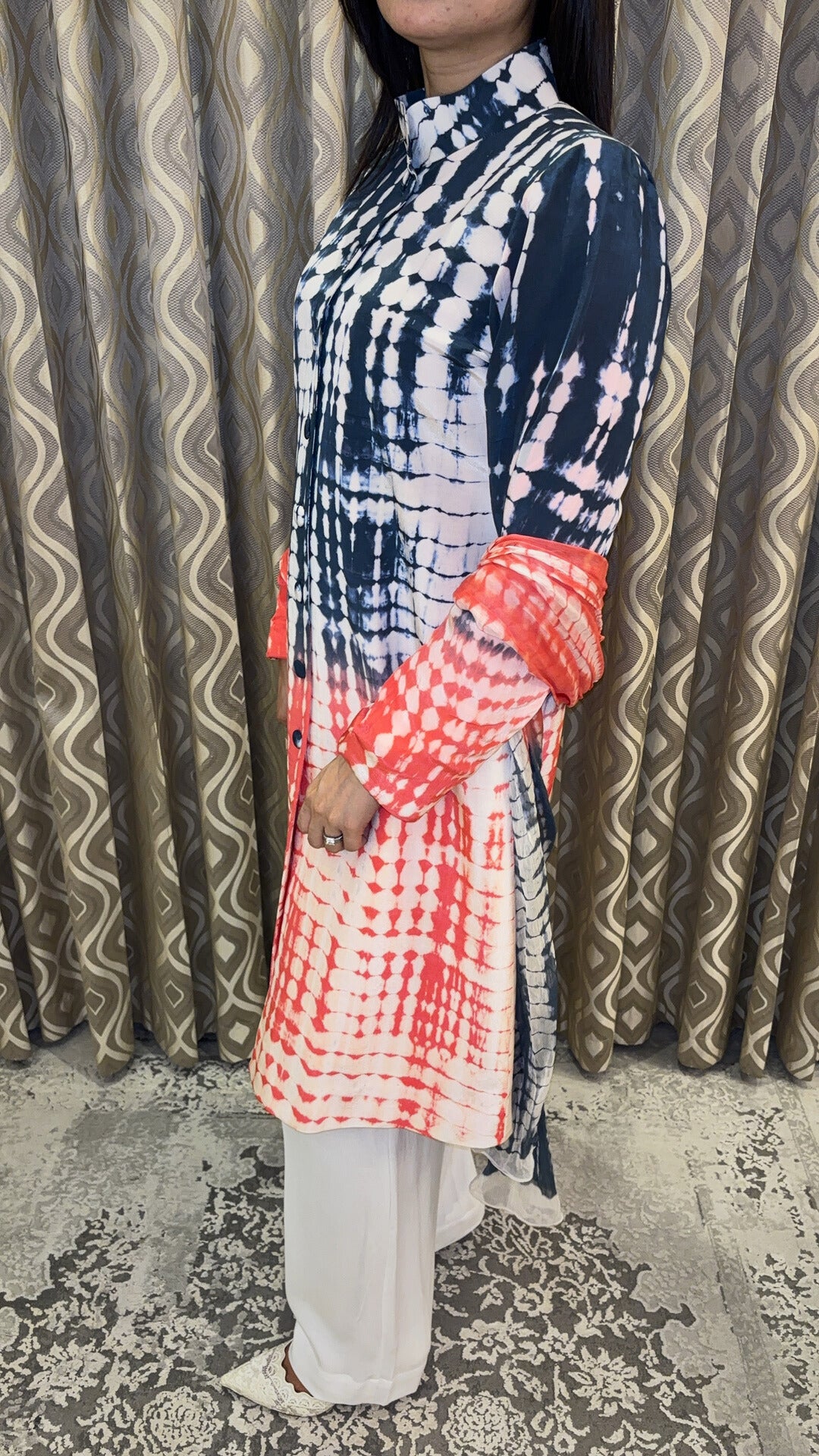 Chromatic Burst Kurti Set