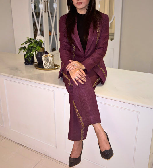 Mulberry Gold Pantsuit